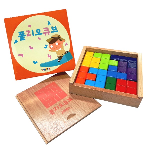 [조이매스] 폴리오큐브 교구(9색 9조각,2cm)