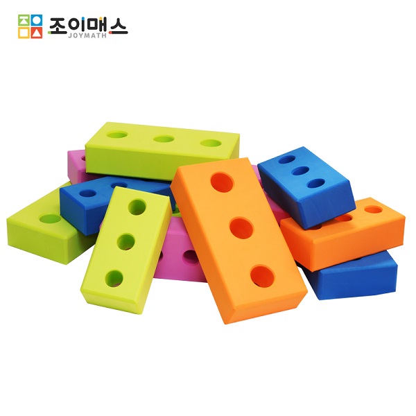 [플레이닷] 말랑말랑 컬러 벽돌블록 세트_대형