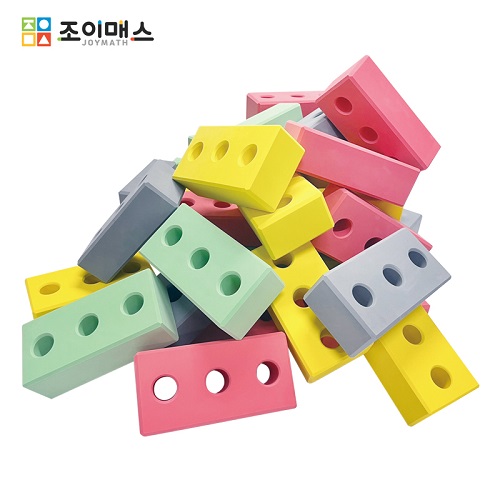 [플레이닷] 말랑말랑 컬러 벽돌블록 세트(파스텔)
